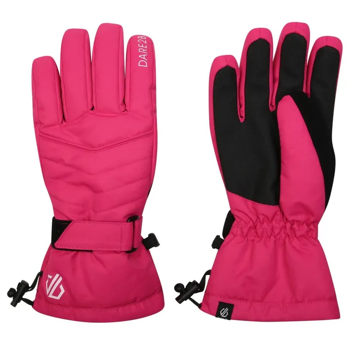 Dare 2b Gloves Acute Waterproof Ski Gloves Pure Pink 8211 Women