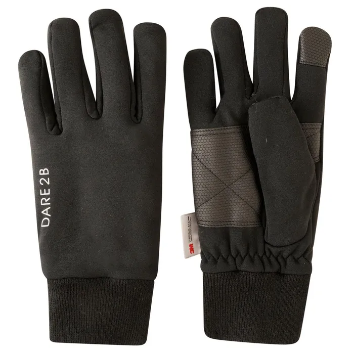 Dare 2b Gloves Adults039 Outing Seamless Gloves Black 8211 WomenMen