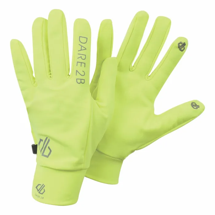Dare 2b Gloves Cogent Reflective Gloves Fluro Yellow 8211 WomenMen