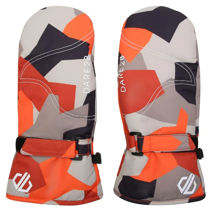 Dare 2b Gloves Jovial Mitts Orange Camo Print 8211 Kids