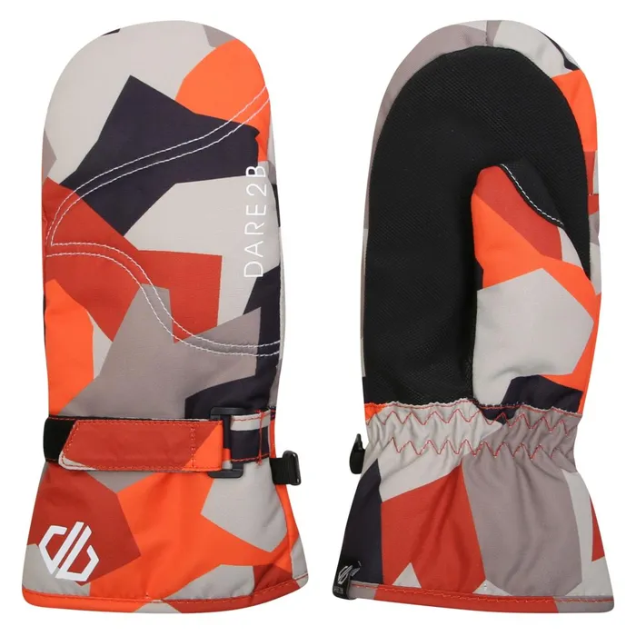 Dare 2b Gloves Jovial Mitts Orange Camo Print 8211 Kids