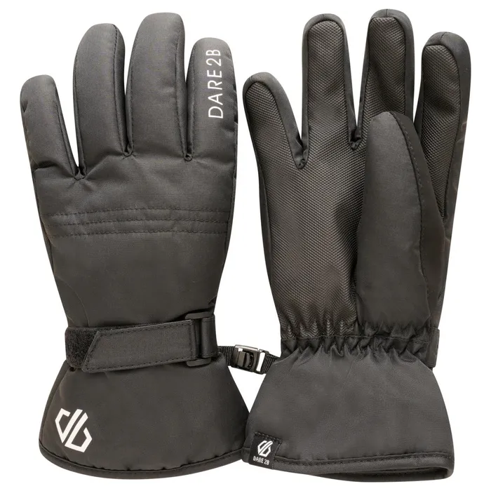 Dare 2b Gloves Zippy Ski Gloves Black 8211 Kids