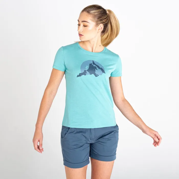 Dare 2b Graphic TShirts Peace Of Mind Graphic Tee Meadowbrook Green 8211 Women