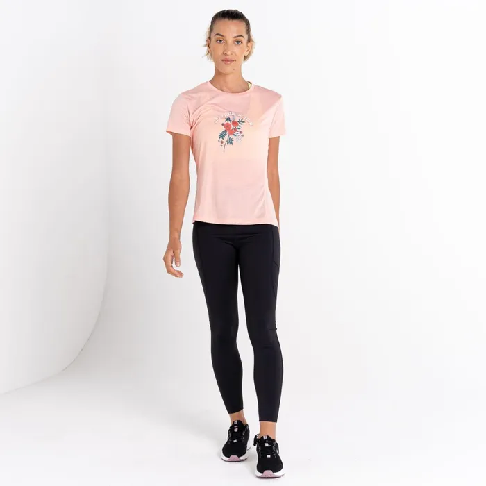 Dare 2b Graphic TShirts Sense Of Calm Graphic TShirt Apricot Blush 8211 Women