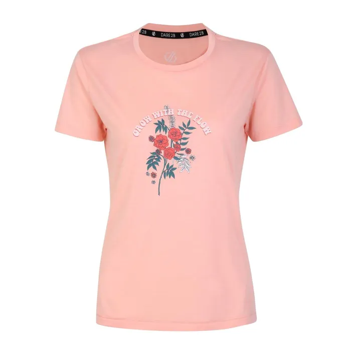 Dare 2b Graphic TShirts Sense Of Calm Graphic TShirt Apricot Blush 8211 Women