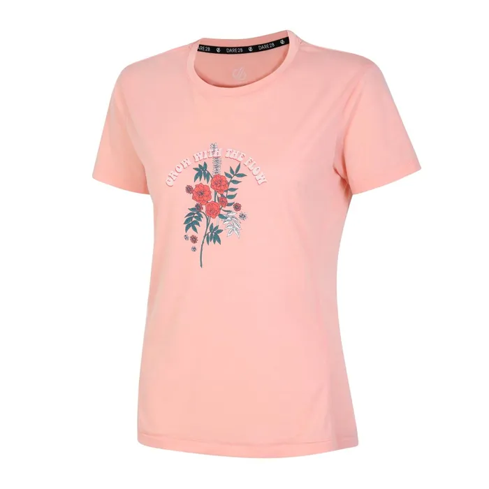 Dare 2b Graphic TShirts Sense Of Calm Graphic TShirt Apricot Blush 8211 Women
