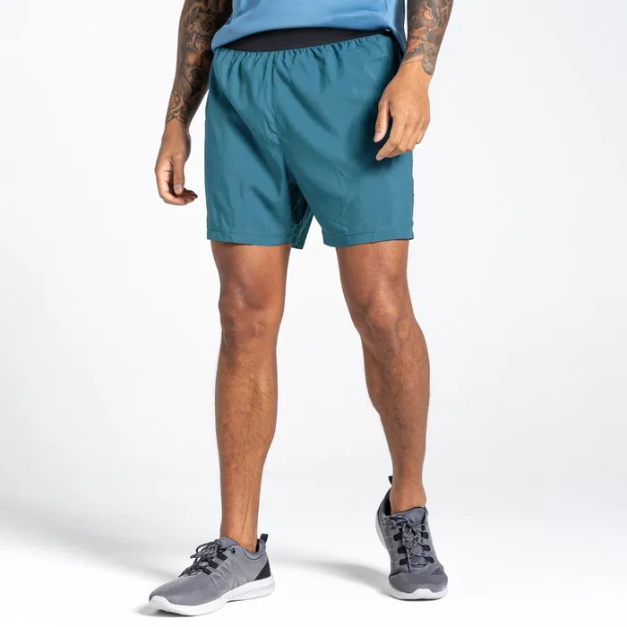 Dare 2b Gym Shorts Accelerate 7 Inch Fitness Shorts Mediterranean Green 8211 Men