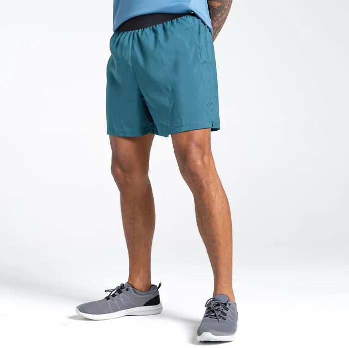 Dare 2b Gym Shorts Accelerate 7 Inch Fitness Shorts Mediterranean Green 8211 Men