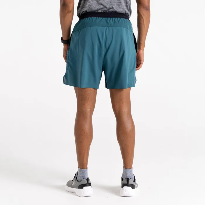 Dare 2b Gym Shorts Jermaine Jenas 8211 Accelerate 5 Inch Fitness Shorts Mediterranean Green 8211 Men