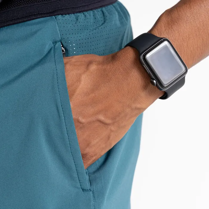 Dare 2b Gym Shorts Jermaine Jenas 8211 Accelerate 5 Inch Fitness Shorts Mediterranean Green 8211 Men