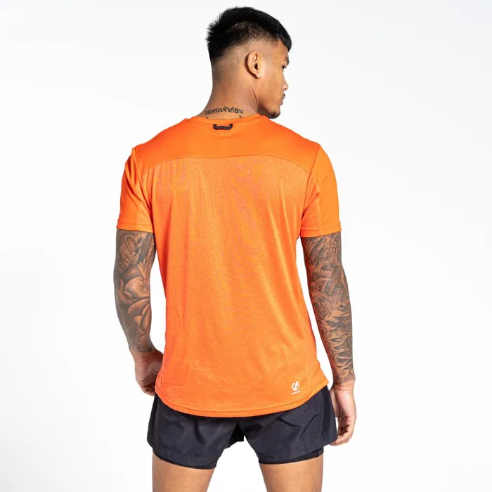 Dare 2b Gym Tops Aces Iii Recycled Zip Up Jersey Burnt Salmon Marl 8211 Men