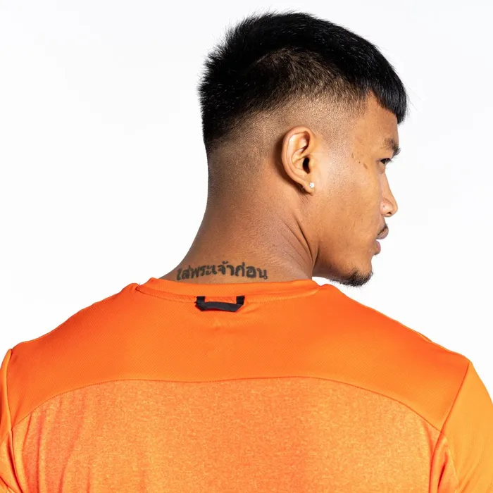 Dare 2b Gym Tops Aces Iii Recycled Zip Up Jersey Burnt Salmon Marl 8211 Men