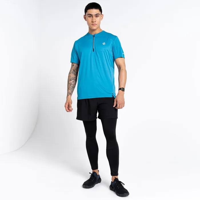Dare 2b Gym Tops Aces Iii Recycled Zip Up Jersey Fjord Blue 8211 Men