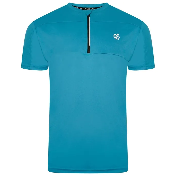 Dare 2b Gym Tops Aces Iii Recycled Zip Up Jersey Fjord Blue 8211 Men