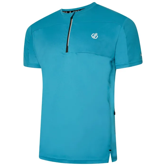 Dare 2b Gym Tops Aces Iii Recycled Zip Up Jersey Fjord Blue 8211 Men