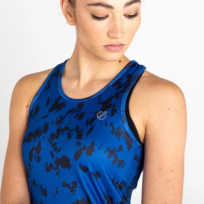 Dare 2b Gym Tops Ardency Ii Recycled Lightweight Vest Space Blue Tie Dye 8211 Women