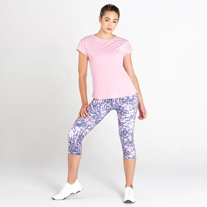 Dare 2b Gym Tops Breeze By Lightweight Tee Powder Pink 8211 Women