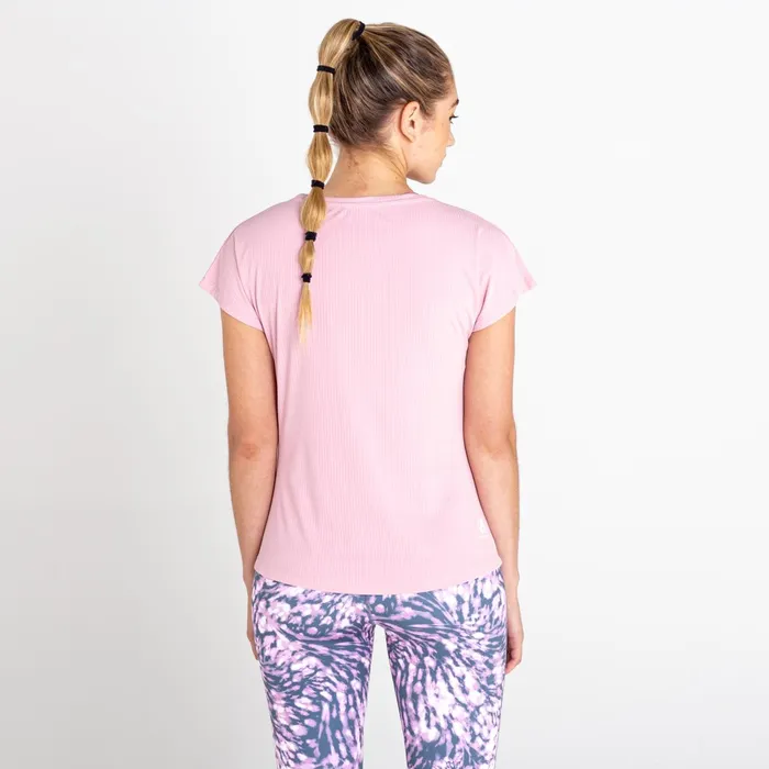 Dare 2b Gym Tops Breeze By Lightweight Tee Powder Pink 8211 Women