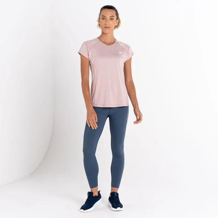 Dare 2b Gym Tops Corral Lightweight Tee Dusky Rose Marl 8211 Women