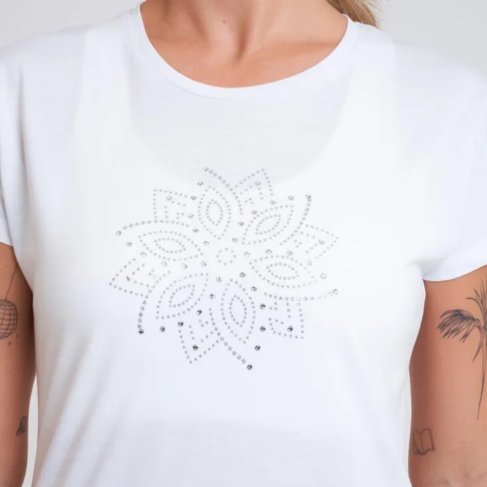 Dare 2b Gym Tops Crystallize Graphic Tee White 8211 Women