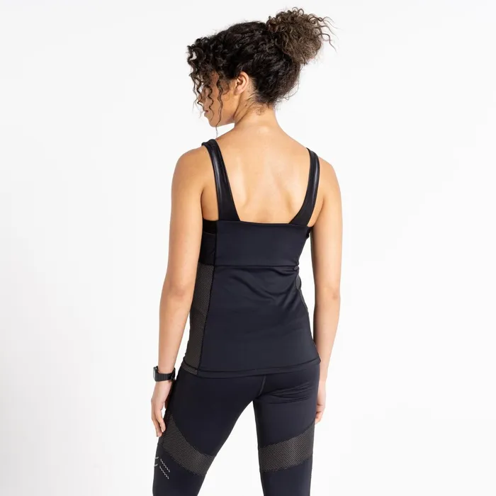 Dare 2b Gym Tops Crystallize Recycled Fitted Vest Black 8211 Women