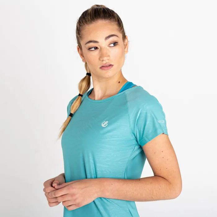 Dare 2b Gym Tops Defy Ii Lightweight Tee Meadowbrook Green 8211 Women