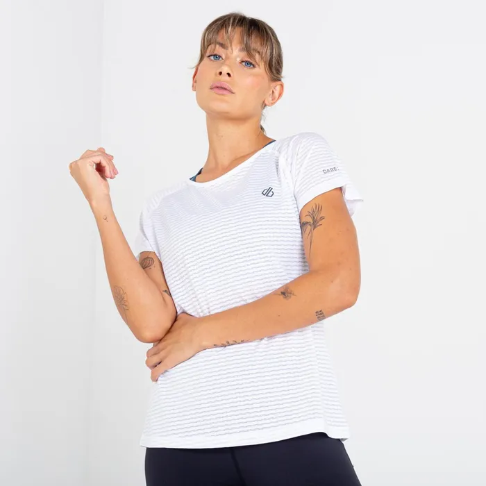 Dare 2b Gym Tops Defy Ii Lightweight Tee White 8211 Women