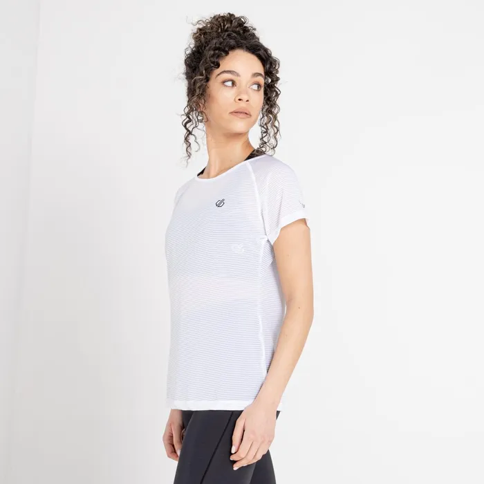 Dare 2b Gym Tops Defy Lightweight Workout TShirt White 8211 Women