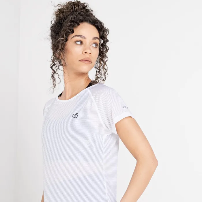 Dare 2b Gym Tops Defy Lightweight Workout TShirt White 8211 Women