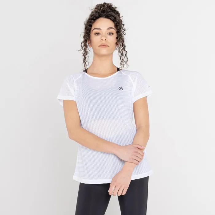 Dare 2b Gym Tops Defy Lightweight Workout TShirt White 8211 Women