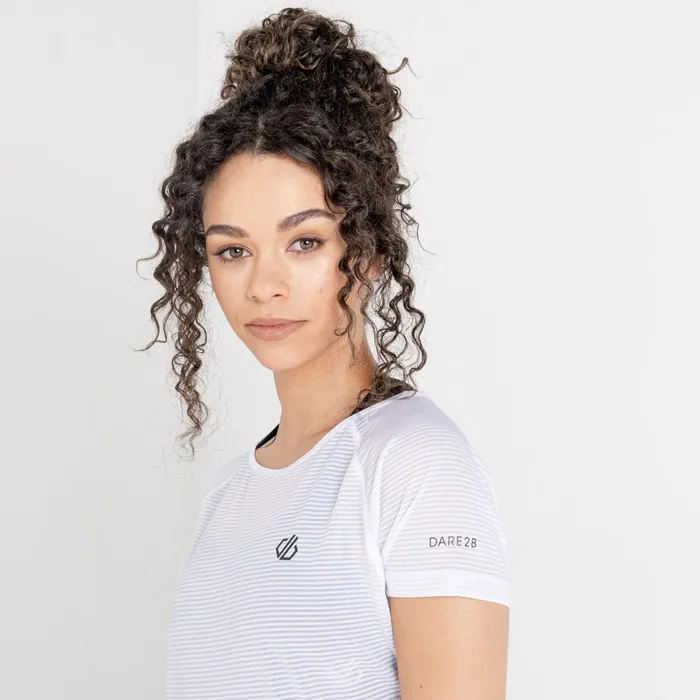 Dare 2b Gym Tops Defy Lightweight Workout TShirt White 8211 Women