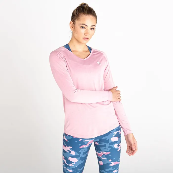 Dare 2b Gym Tops Discern Lightweight Tee Powder Pink 8211 Women