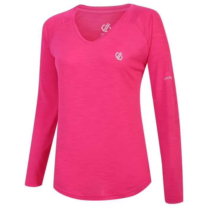 Dare 2b Gym Tops Discern Lightweight Tee Pure Pink 8211 Women