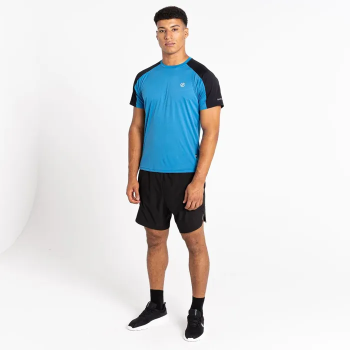 Dare 2b Gym Tops Discernible Iii TShirt Deep Water Black 8211 Men