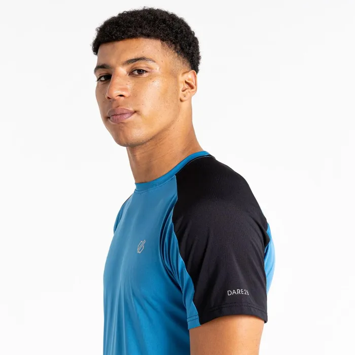 Dare 2b Gym Tops Discernible Iii TShirt Deep Water Black 8211 Men
