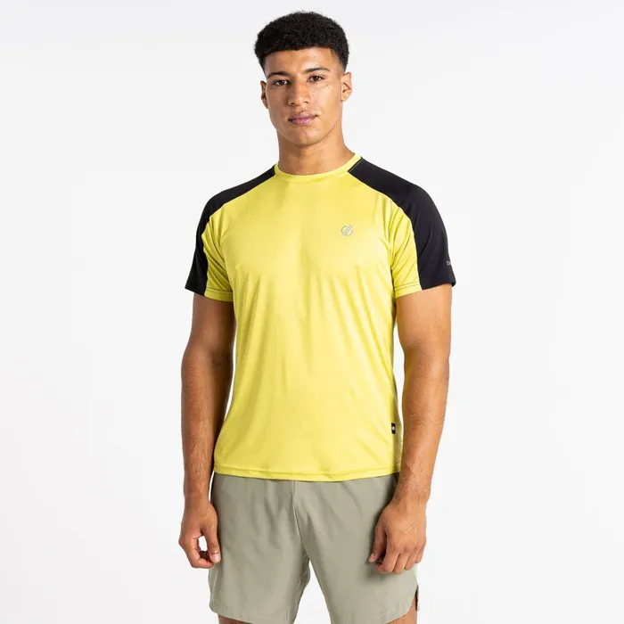 Dare 2b Gym Tops Discernible Iii TShirt Green Algae Black 8211 Men