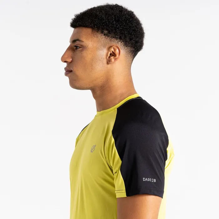 Dare 2b Gym Tops Discernible Iii TShirt Green Algae Black 8211 Men