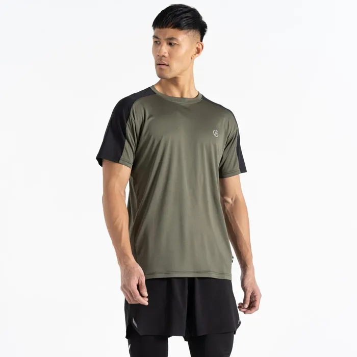 Dare 2b Gym Tops Discernible Iii TShirt Lichen Green Black 8211 Men