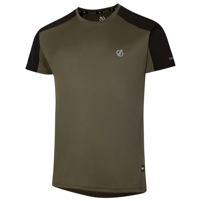 Dare 2b Gym Tops Discernible Iii TShirt Lichen Green Black 8211 Men