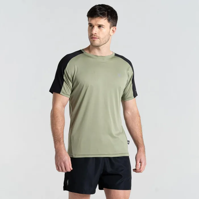 Dare 2b Gym Tops Discernible Iii TShirt Oil Green Black 8211 Men