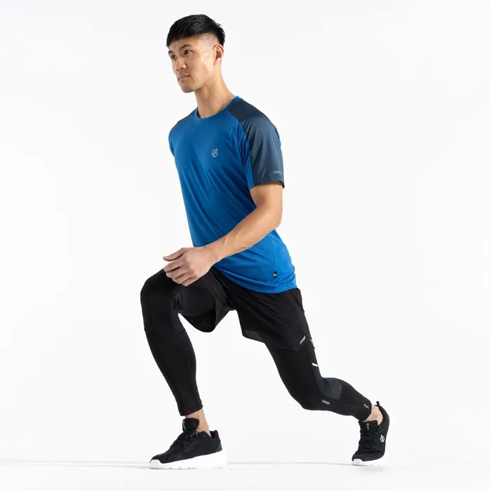 Dare 2b Gym Tops Discernible Iii TShirt Olympian Blue Moonlight Denim 8211 Men