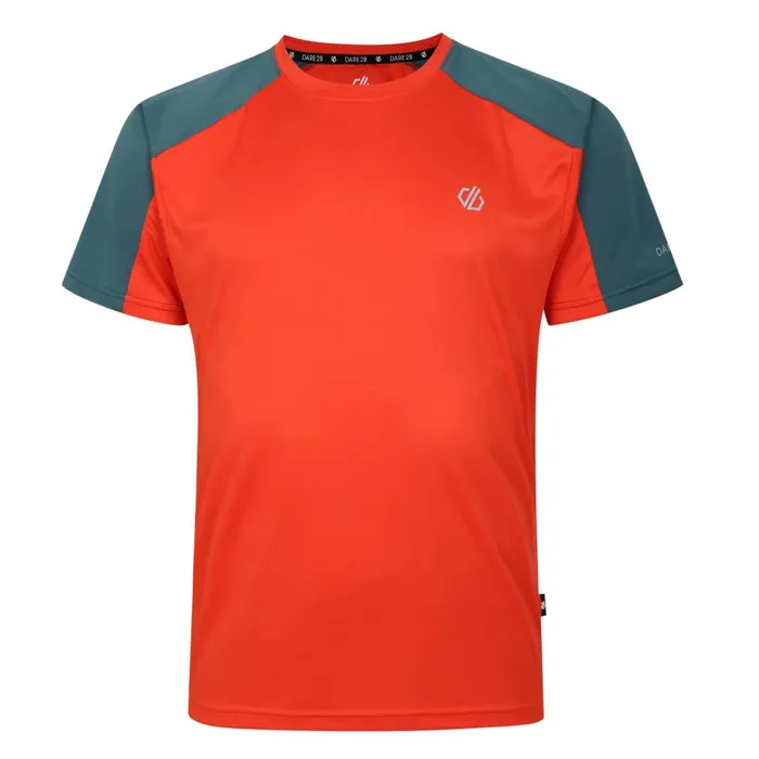 Dare 2b Gym Tops Discernible Iii TShirt Trail Blaze Mediterranean Green 8211 Men