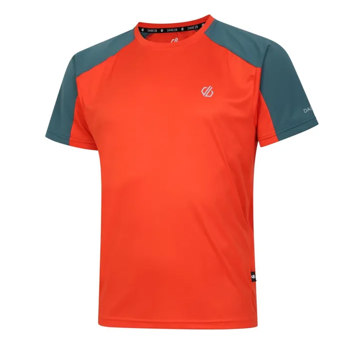 Dare 2b Gym Tops Discernible Iii TShirt Trail Blaze Mediterranean Green 8211 Men