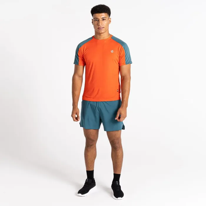 Dare 2b Gym Tops Discernible Iii TShirt Trail Blaze Mediterranean Green 8211 Men