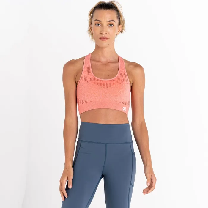 Dare 2b Gym Tops Don039t Sweat It Ii Sports Bra Apricot Blush Marl 8211 Women