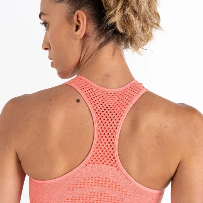 Dare 2b Gym Tops Don039t Sweat It Ii Sports Bra Apricot Blush Marl 8211 Women