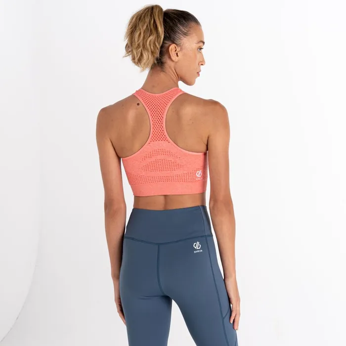 Dare 2b Gym Tops Don039t Sweat It Ii Sports Bra Apricot Blush Marl 8211 Women
