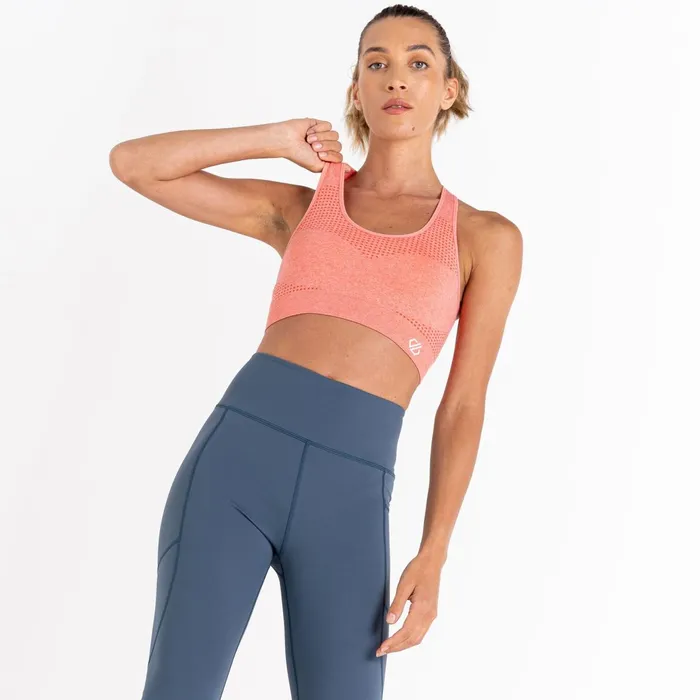 Dare 2b Gym Tops Don039t Sweat It Ii Sports Bra Apricot Blush Marl 8211 Women