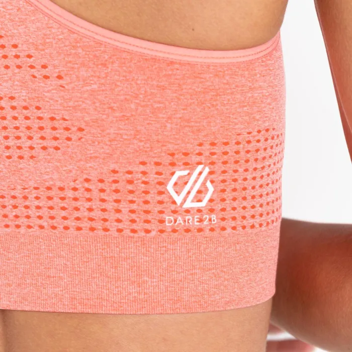 Dare 2b Gym Tops Don039t Sweat It Ii Sports Bra Apricot Blush Marl 8211 Women