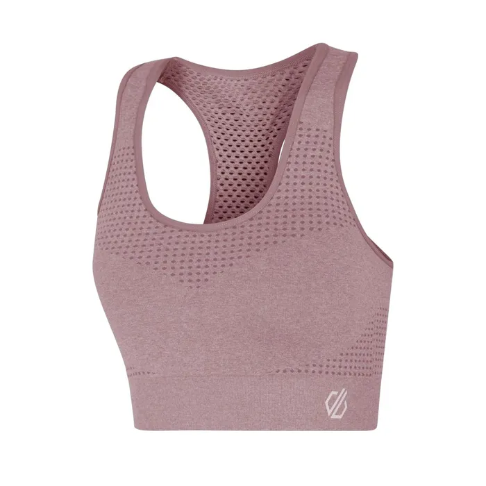Dare 2b Gym Tops Don039t Sweat It Ii Sports Bra Dusky Rose Marl 8211 Women